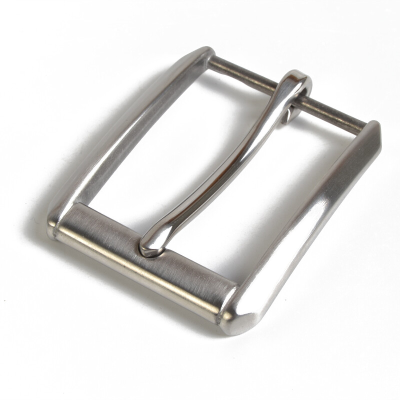 1x DIY Stainless Steel Single Prong Buckle 40mm Replacement Leather Belt Decor
