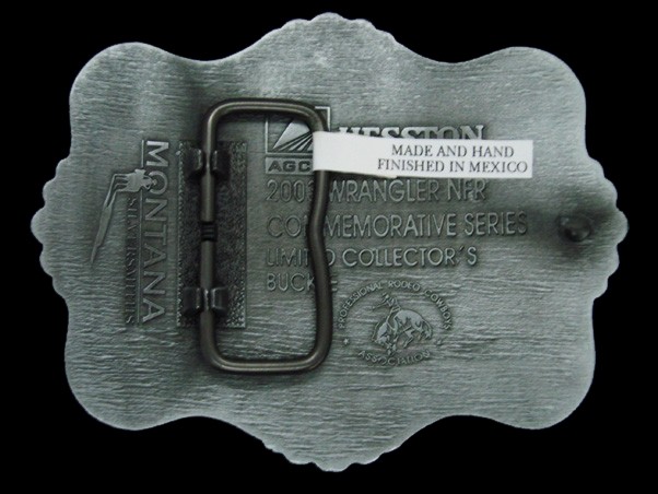 TJ01112 *NOS* NFR **2003 NATIONAL FINALS RODEO** HESSTON COLLECTOR BELT BUCKLE