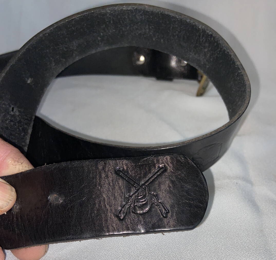 Sohio OIL Lower 48-Prudhoe Bay Sealift 1982-1985 Belt & Brass Buckle Made USA