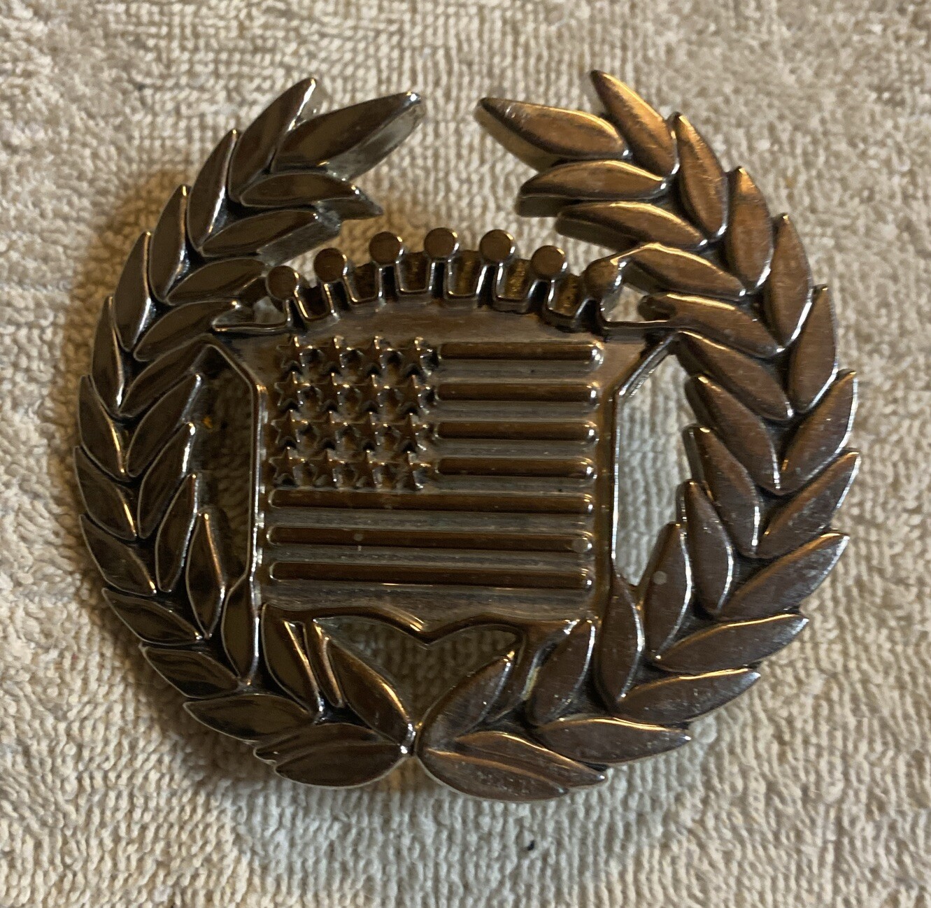 Vintage Cadillac Emblem Flag Large Belt Buckle by Famous Stars and Straps