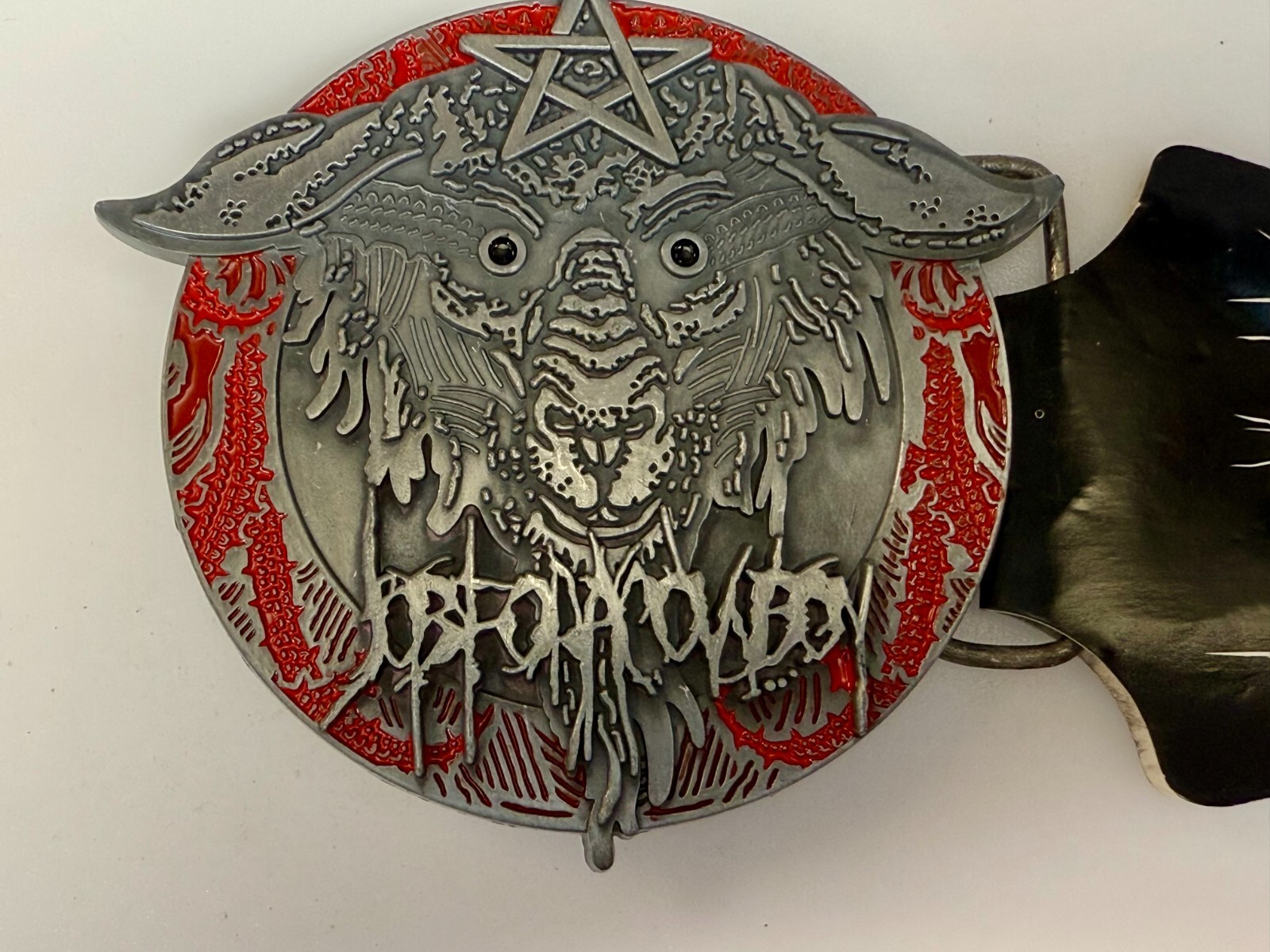 Lamb of God Symbol Logo Job for Cowboy American Heavy Metal Band Belt Buckle
