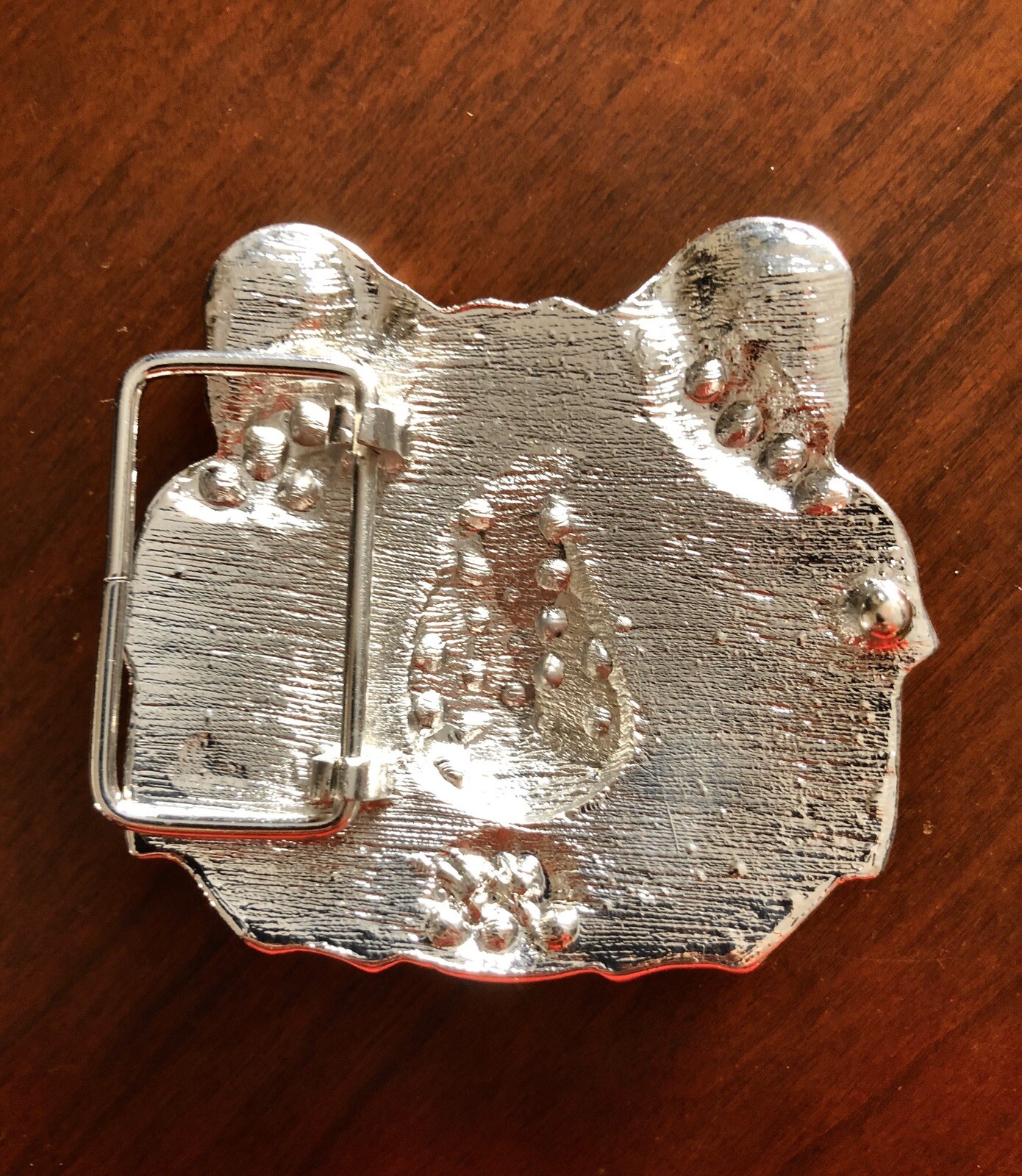 Rhinestone Silver Tiger Head Lion Roman Fountain Animal Unisex Men’s Belt Buckle