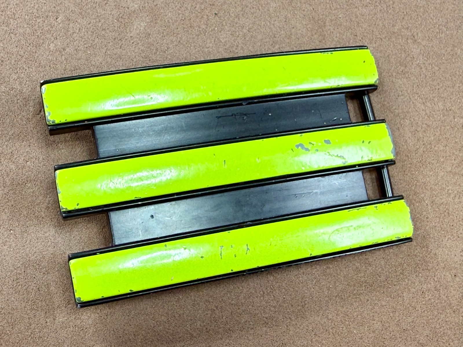 Adidas Golf 3 Stripe Green & Black Color Trophy Award Style Vintage Belt Buckle