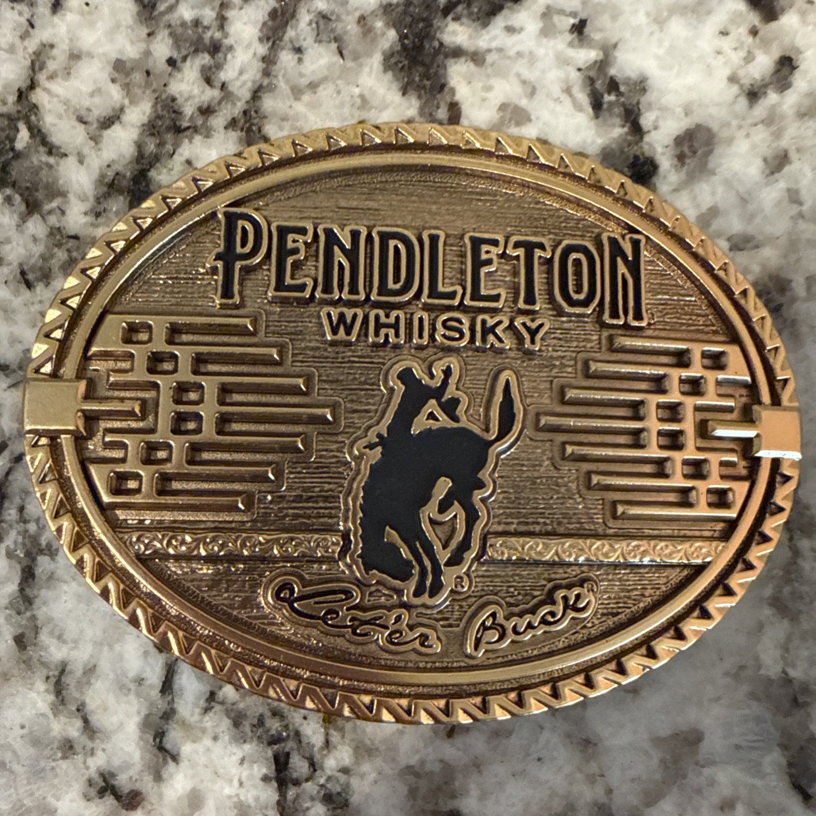 Pendleton Whisky Belt Buckle 2026 Limited Edition Montana Silversmiths Gold EUC