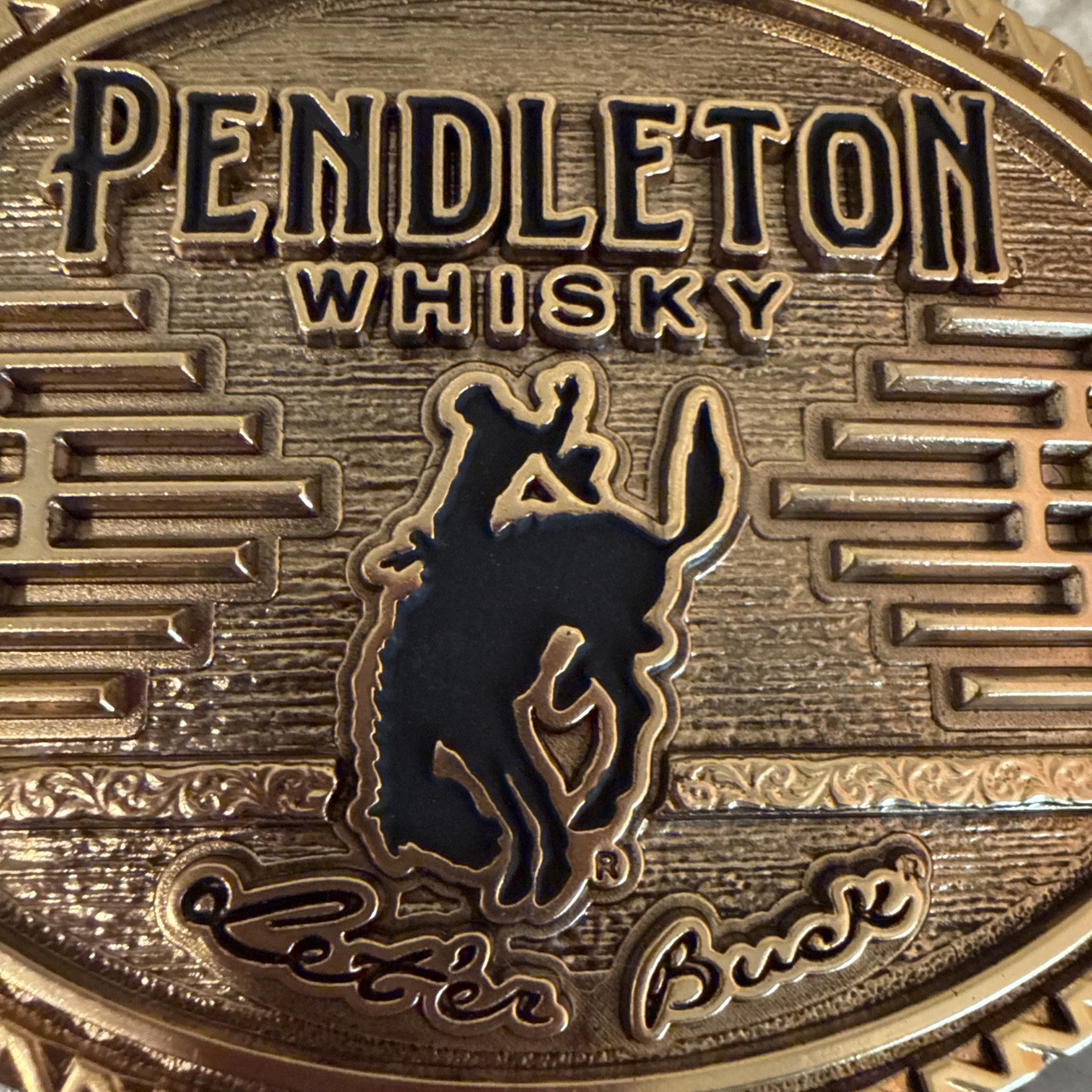 Pendleton Whisky Belt Buckle 2026 Limited Edition Montana Silversmiths Gold EUC