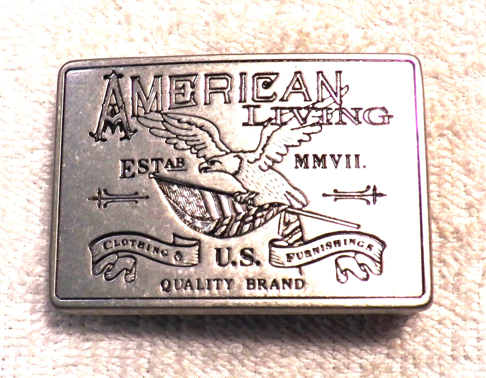 CLASSIC BELT BUCKLE AMERICAN LIVING CLOTHES & FURNISHINGS QUALITY BRAND EAG BB11