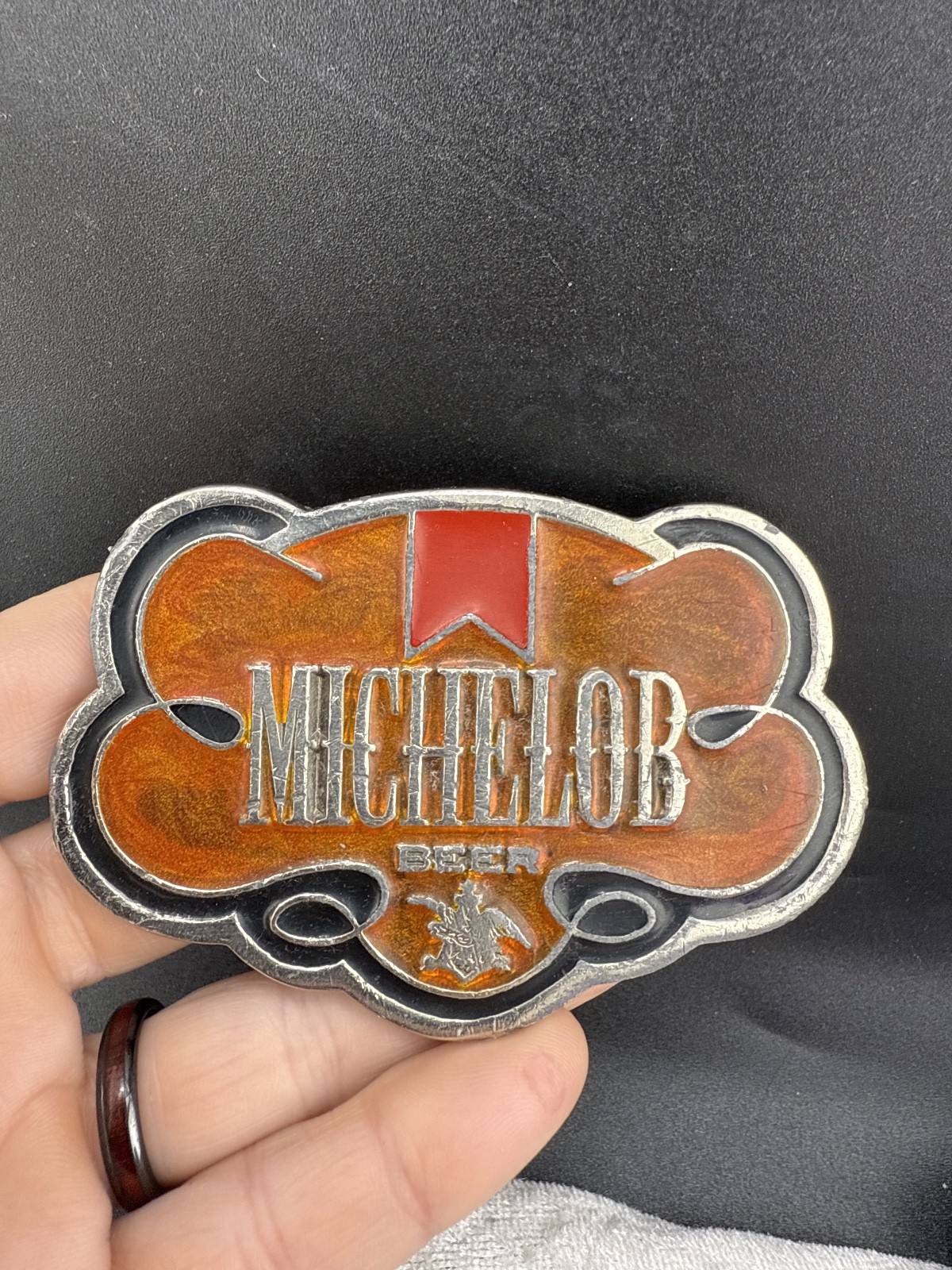 Vintage Belt Buckle Lot Michelob Grandpa Heavy