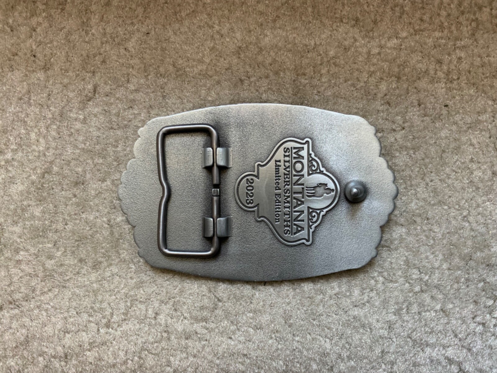 2023 Pendleton Whisky Let&rsquo;er Buck Belt Buckle Montana Silversmiths