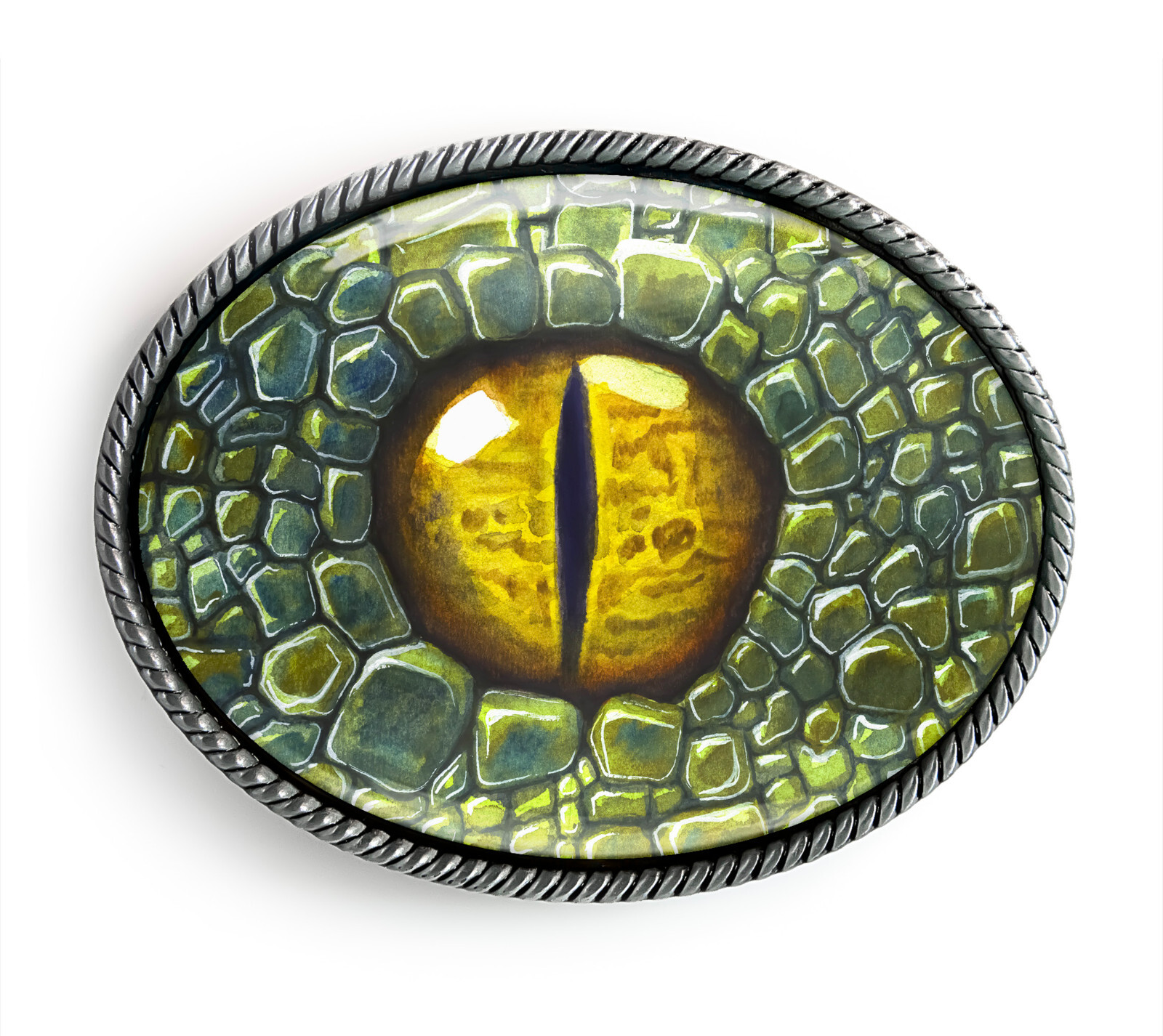 Dinosaur Belt Buckle – Dragon Cosplay Eyeball Art Belt Buckle – 161-E