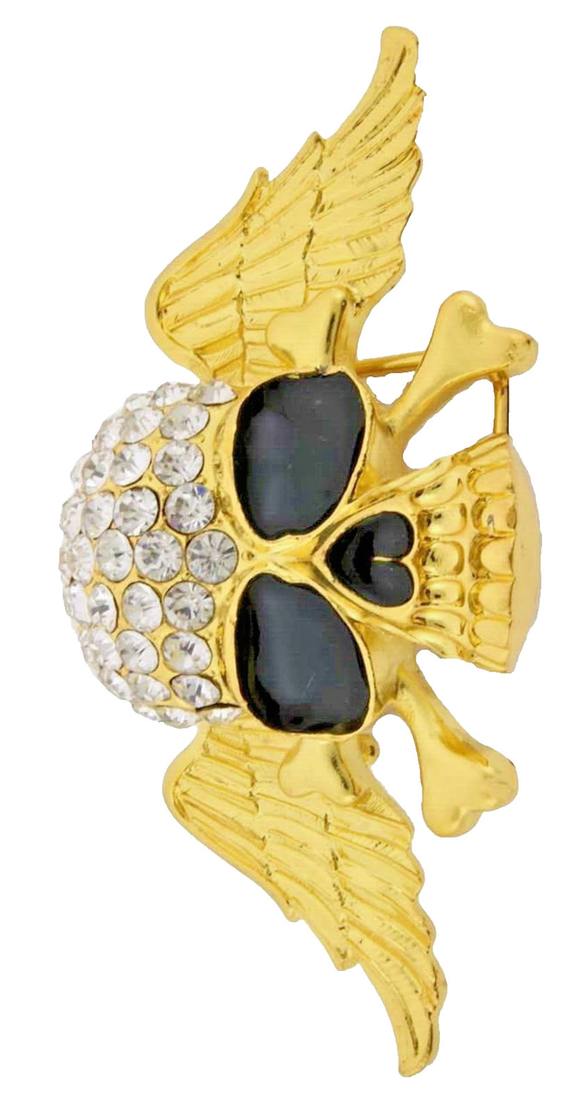 Skull Crossbones Out Blinged Iced Belt Buckle Men Women Cow Halloween Gold Metal
