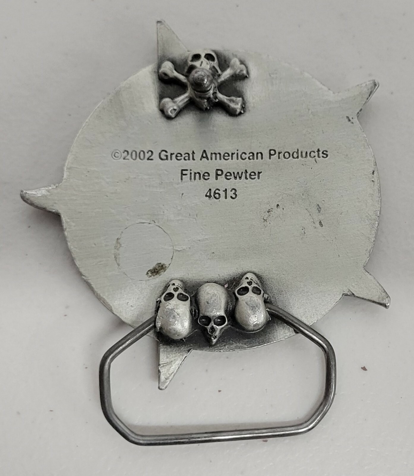 Great American Products Multicolor 2002 Fine Pewter Nautical Star Belt Buckle