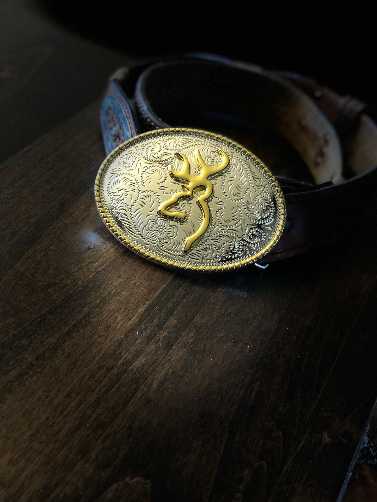 Large Oval Buck Belt Buckle with 3D Deer Head – Buck (GREAT GIFT!!!!!!!!!)