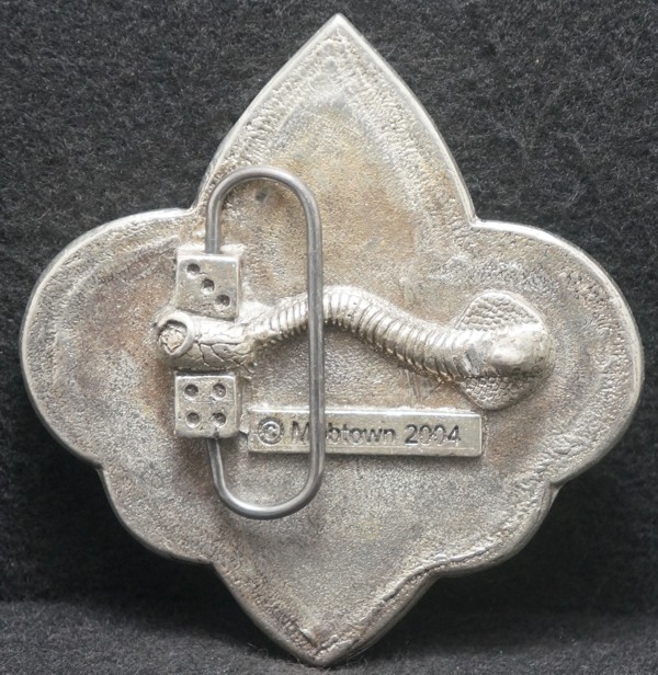 XC29148 VINTAGE 2004 **FLEUR-DE-LIS** LILY FLOWER OF FRENCH ROYALTY BELT BUCKLE