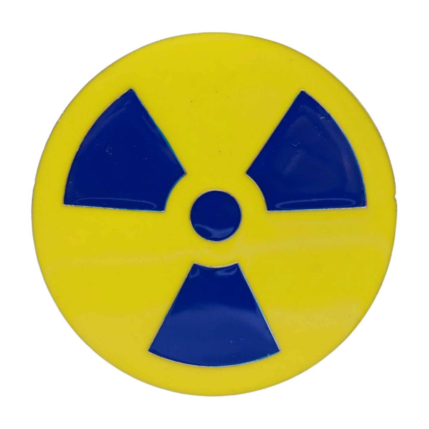 Unisex Fashion Belt Buckle Silver Metal Yellow Nuke Bomb Nuclear Animation Anime