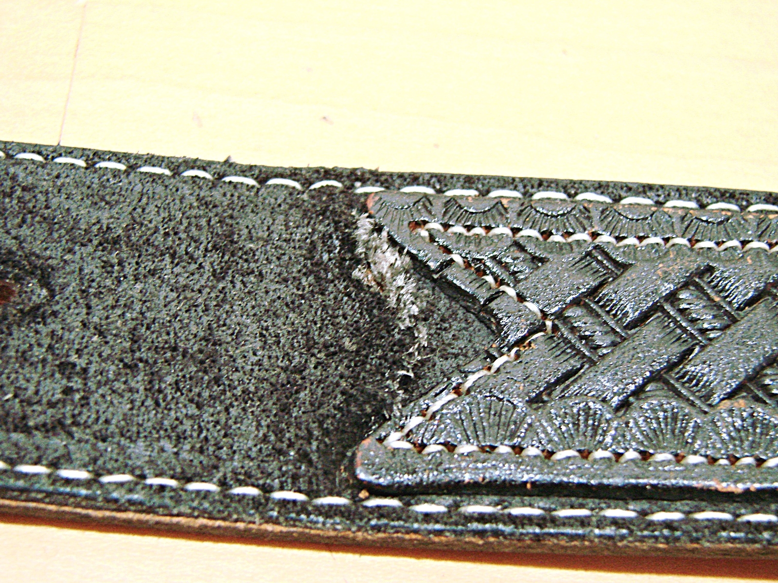Nocona Leather Belt and 3D Flying Eagle Siskiyou Buckle Size 40 Vintage 1982 USA