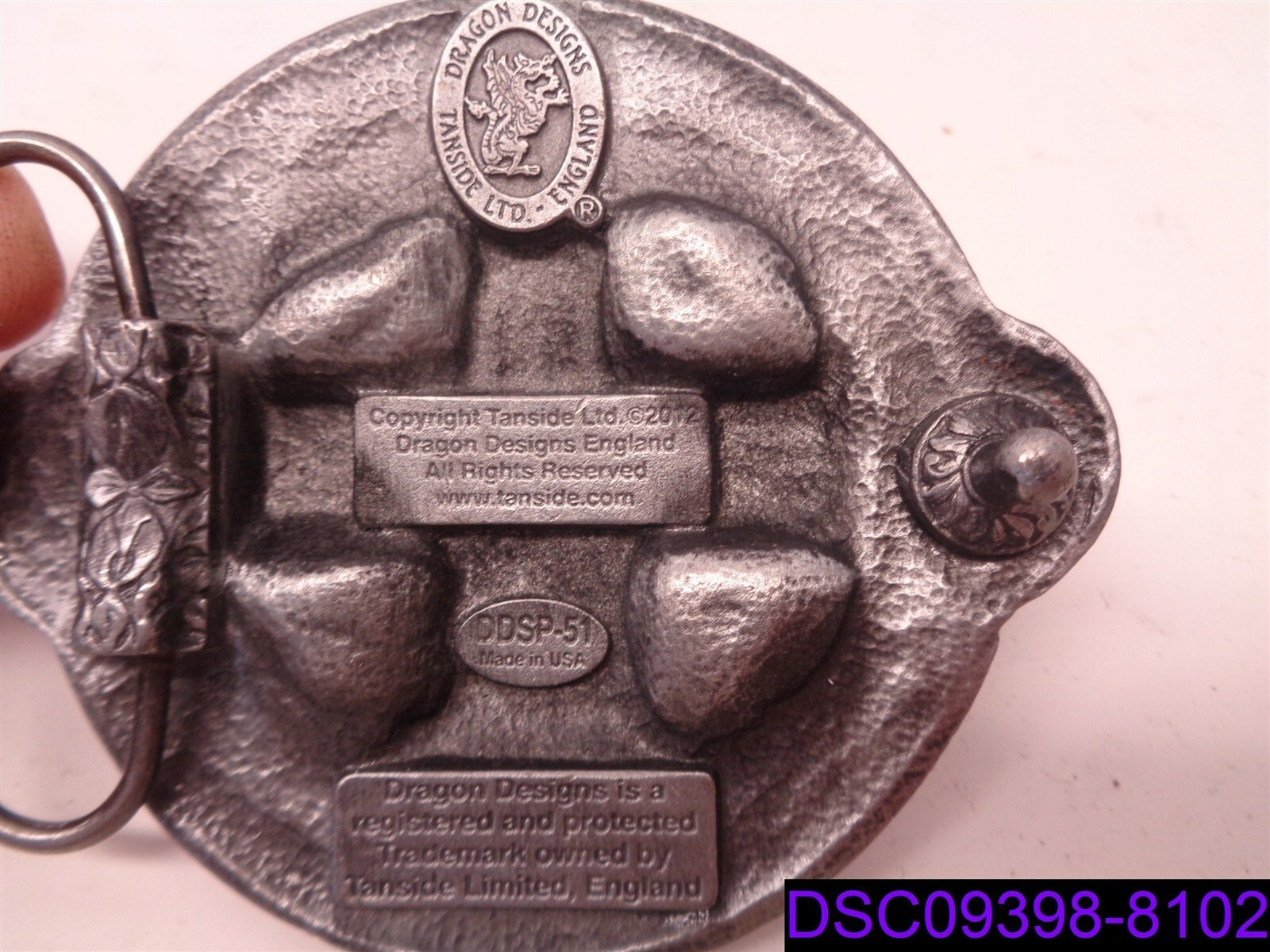 Dragon Designs Tanside Belt Buckle DDSP 51 88MM X 78MM X 18MM WEIGHT 140GMS