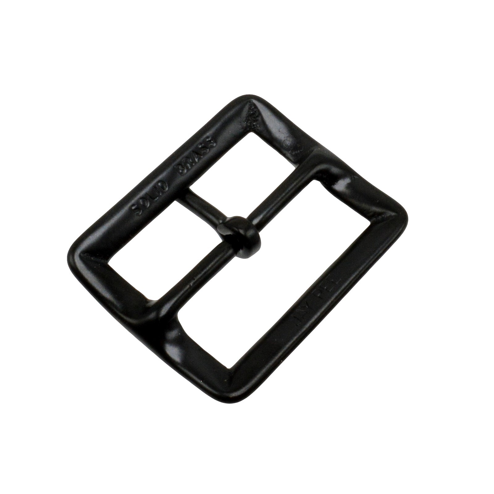 JAY-PEE Solid Brass Replacement Belt Buckle 1.75&Prime; Belts Black Chrome Brass