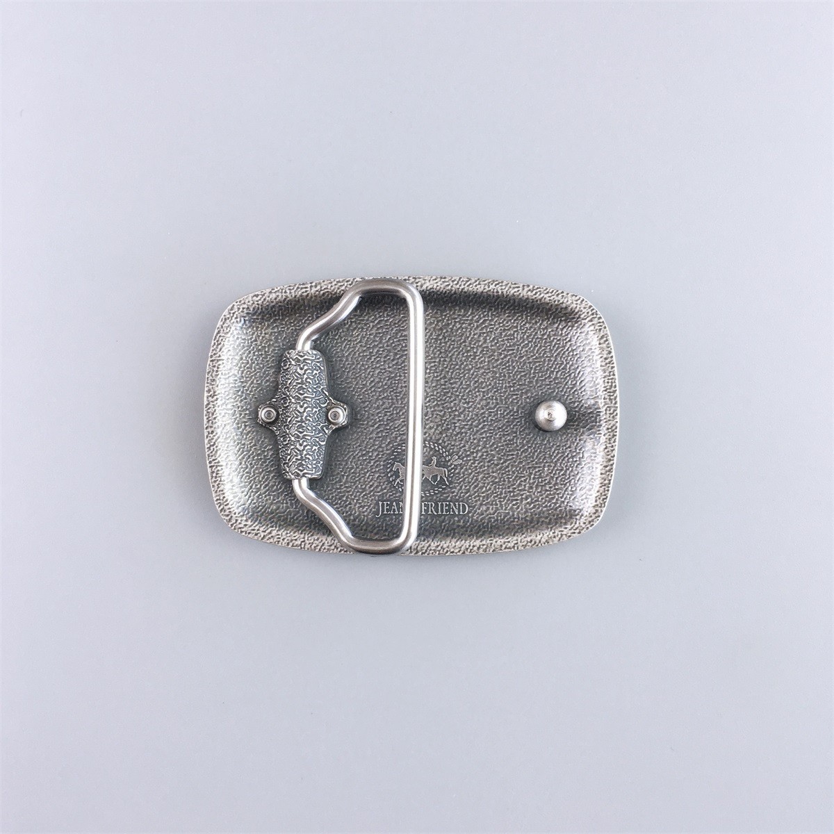 Small Size Vintage Silver Hammer Forged Belt Buckle With 1.57 inch 4 cm Loop