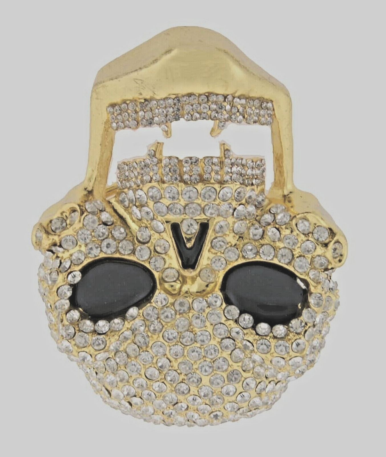 Skull Belt Buckles Men Women Full Rhinestones Skeleton Vintage Gold Metal Pirate
