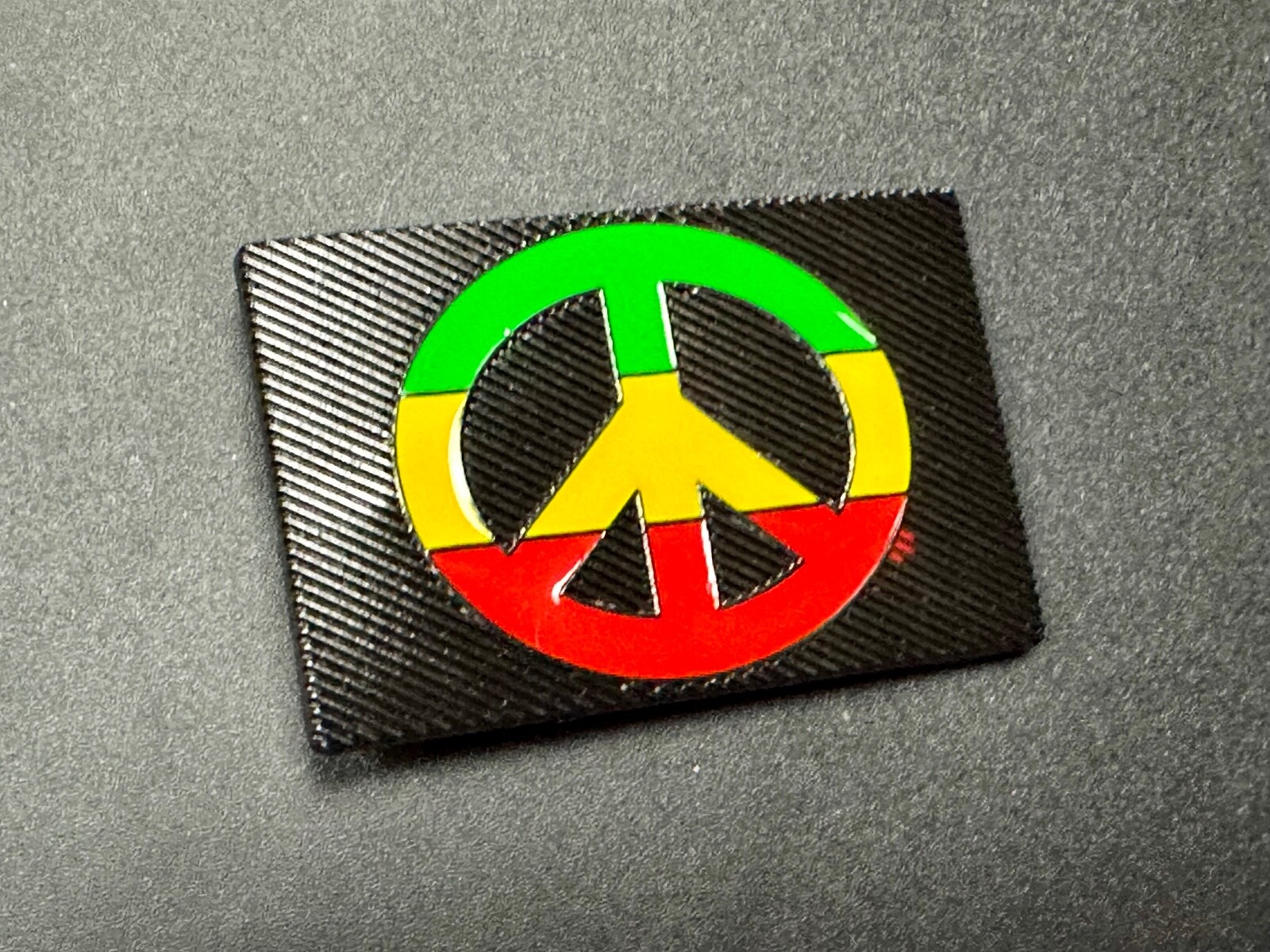 Rasta Peace Sign Flag Red Yellow Green Jamaica Marijuana Symbols Belt Buckle