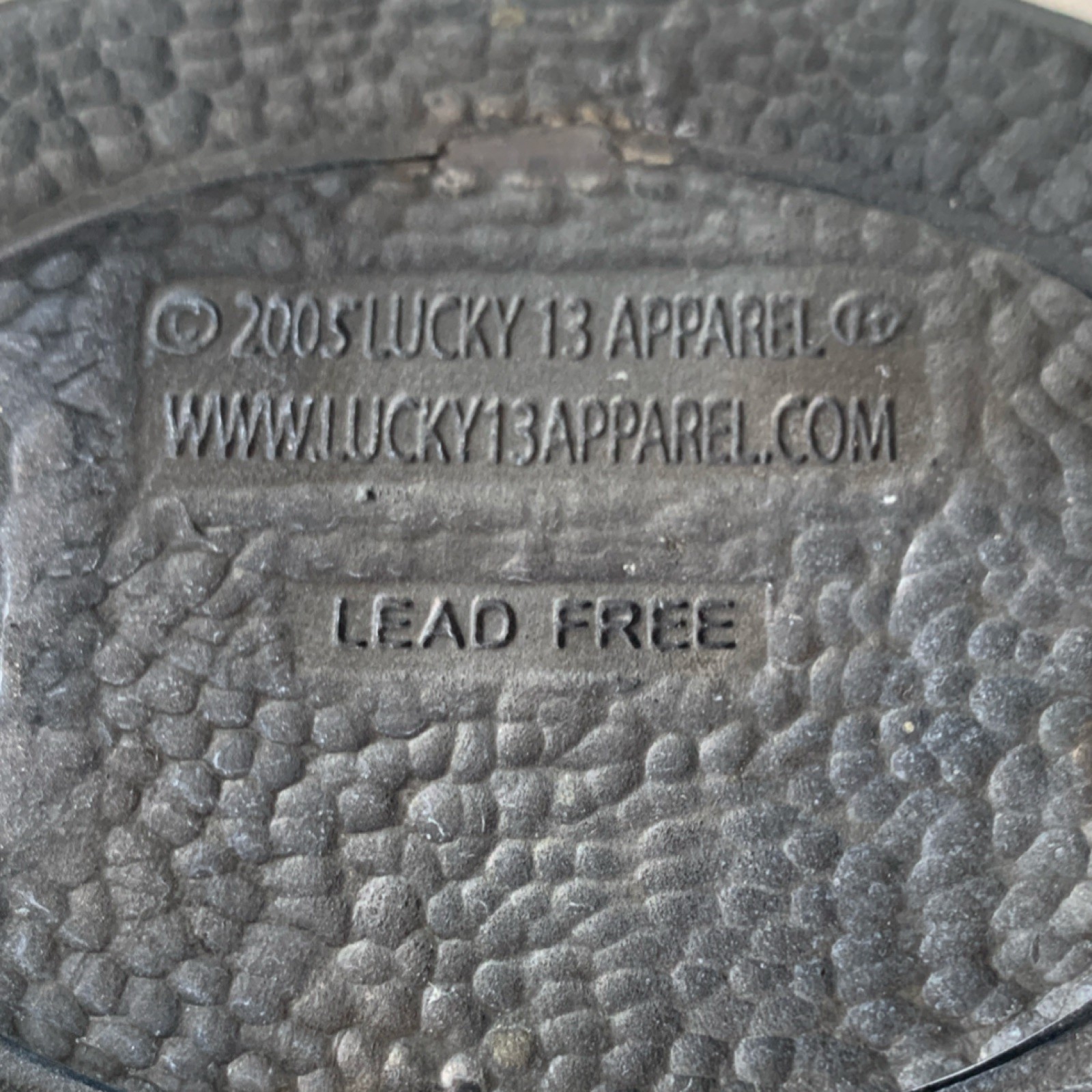 Lucky 13 Apparel In Speed We Trust Vintage Lead Free Hot Rod Biker Belt Buckle