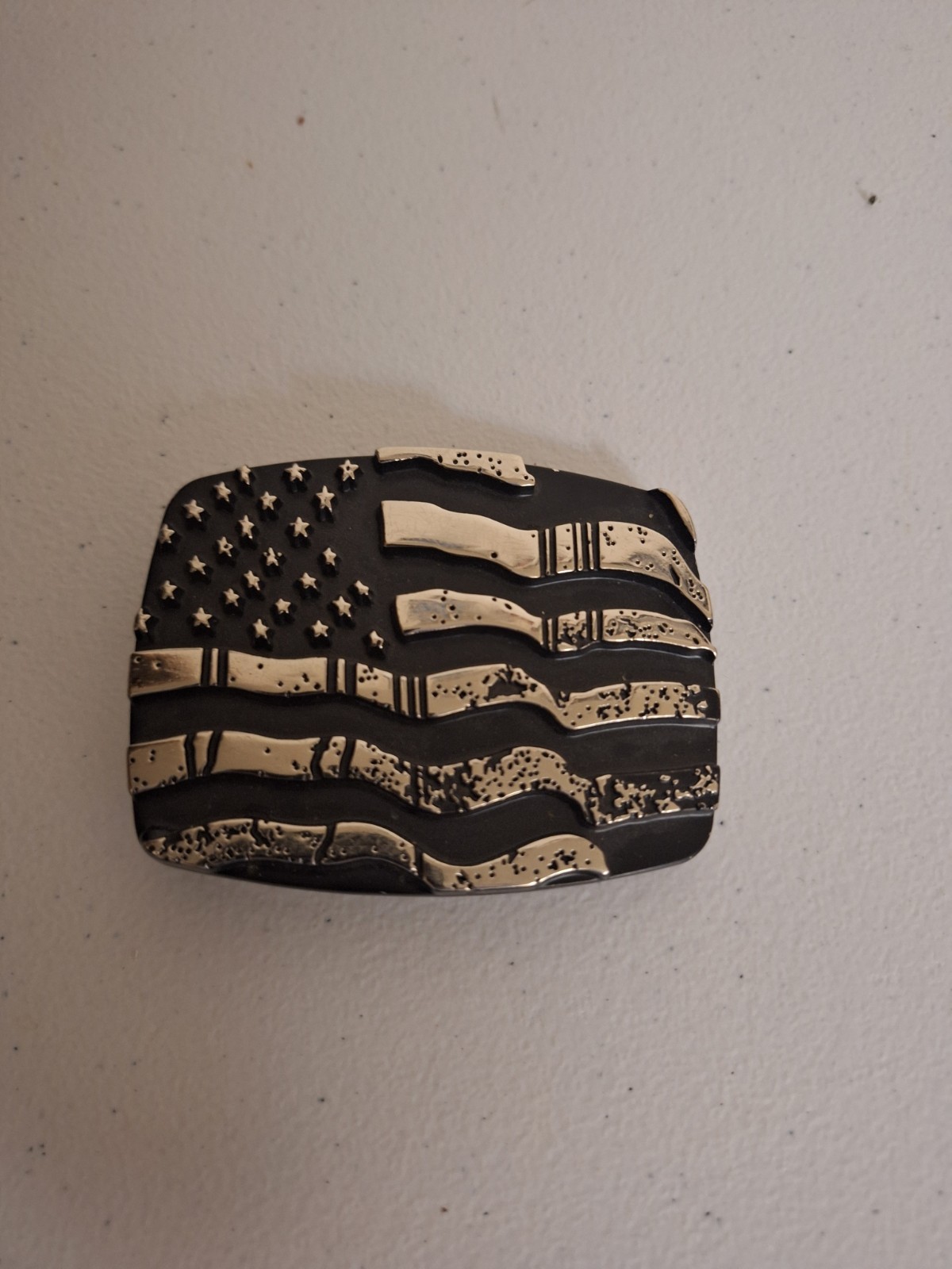 United States American Flag Engraved Patriotic – #6386 Chrome Brand Belt Buckle
