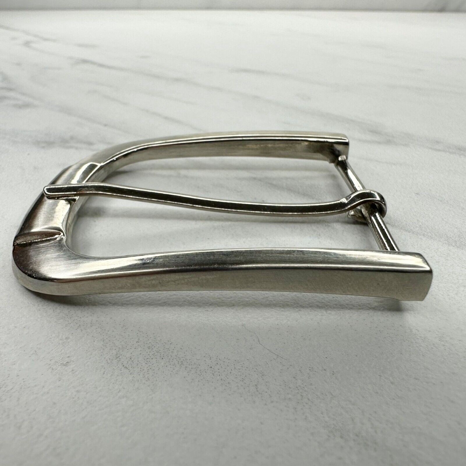 Silver Tone Simple Basic Belt Buckle