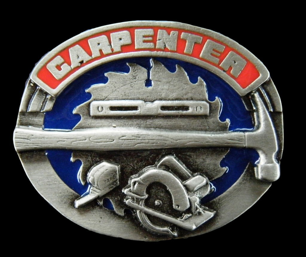 BOUCLE DE CEINTURE CARPENTER CIRCULAR HANDSAW HAMMER TOOL METAL BELT BUCKLE