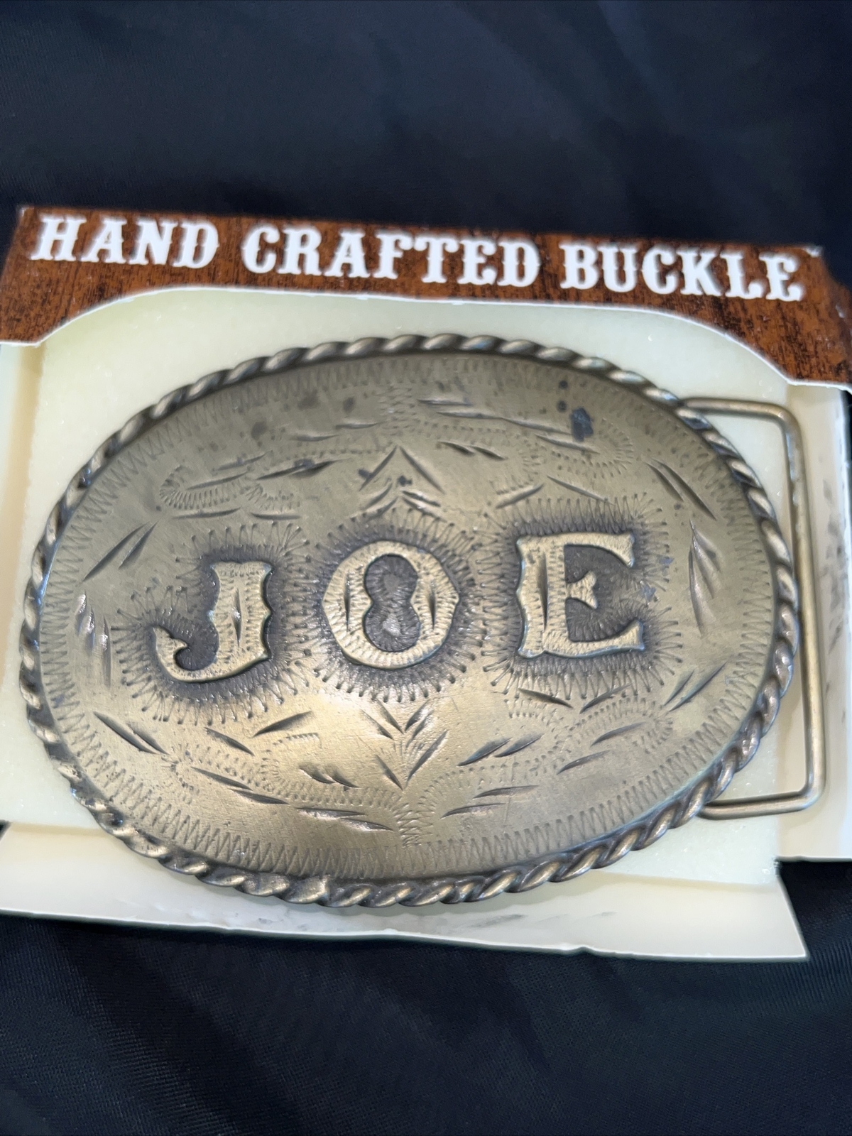 JOE belt buck Personalized Hand Crafted Made in USA Denver Colorado.