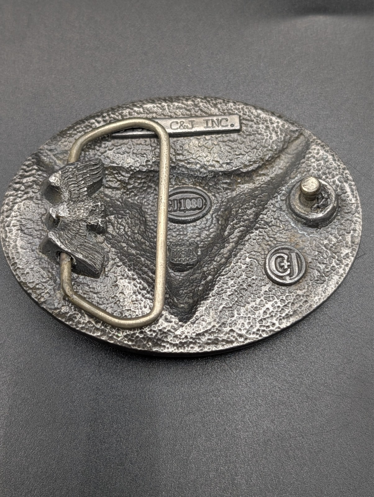 C&J Inc Western Style Bull Skull Design Belt Buckle