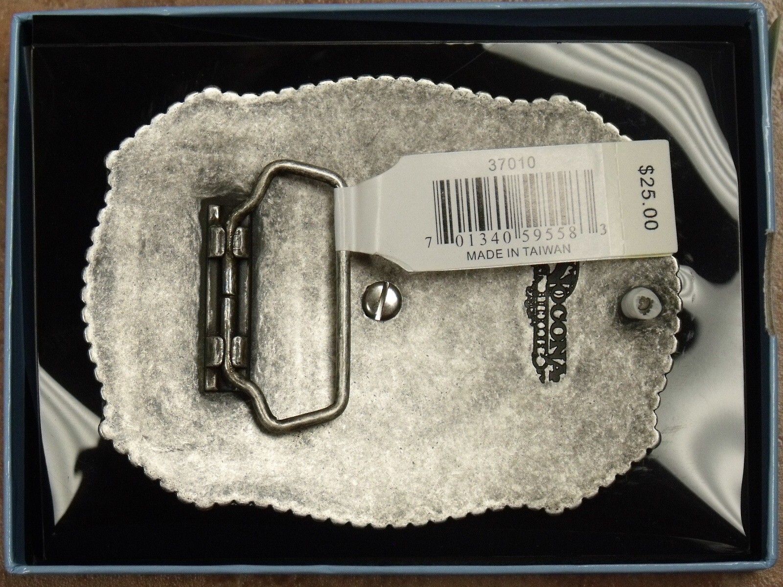 NOCONA SCROLLED BUFFALO HEAD BELT BUCKLE