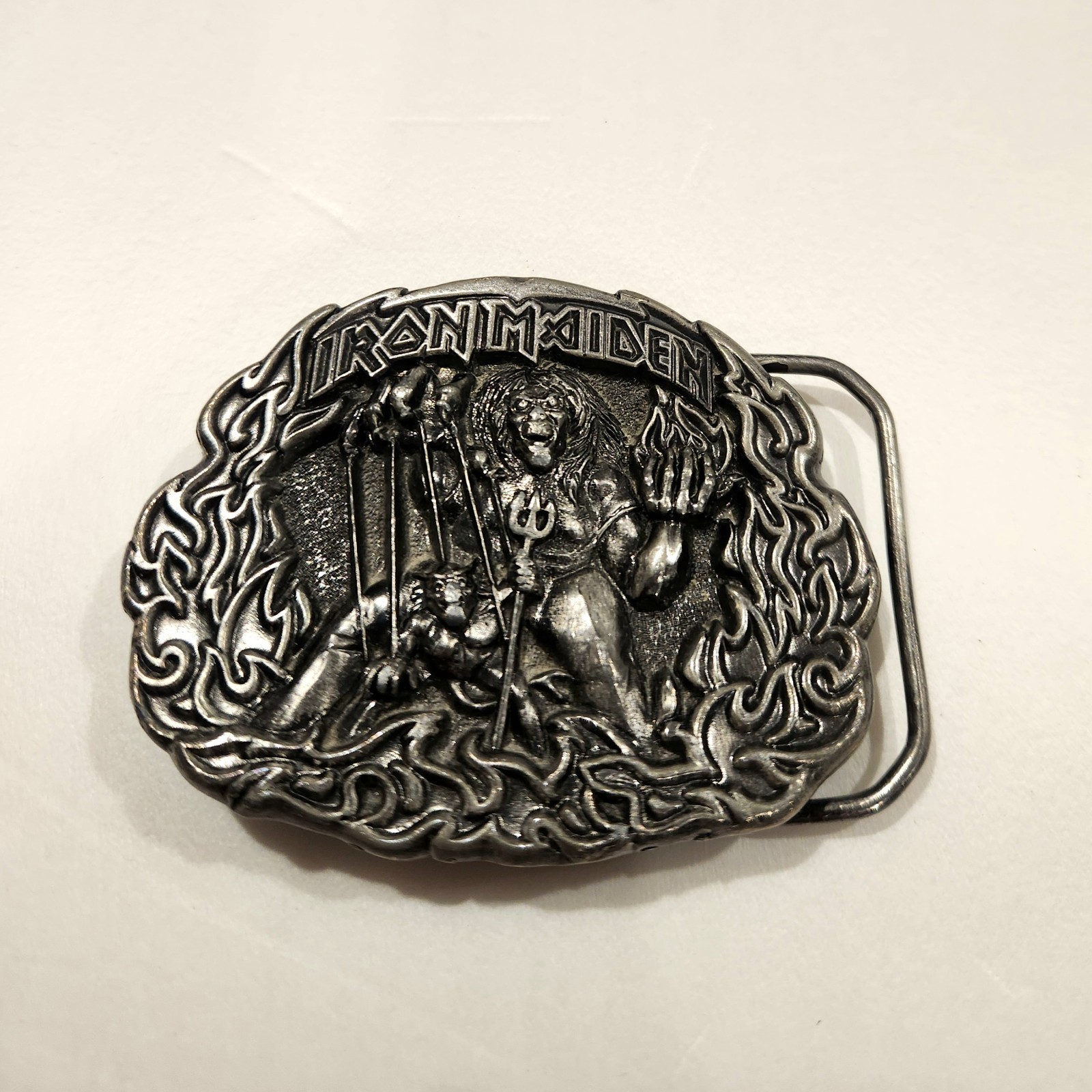 IRON MAIDEN BELT BUCKLE NUMBER OF BEAST