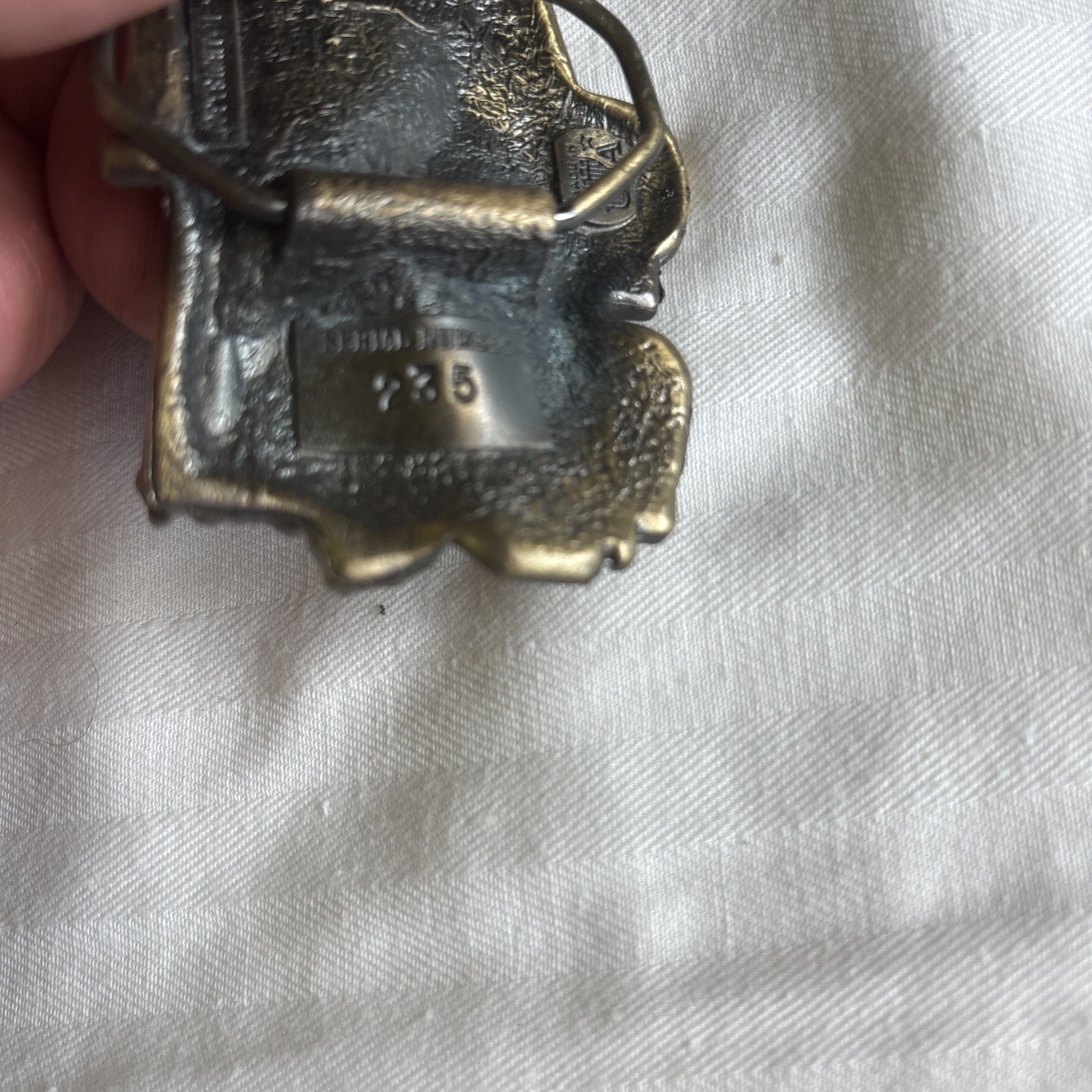 Vintage RED Chevy TOW TRUCK BELT BUCKLE The Great American Buckle Co 1980 #735