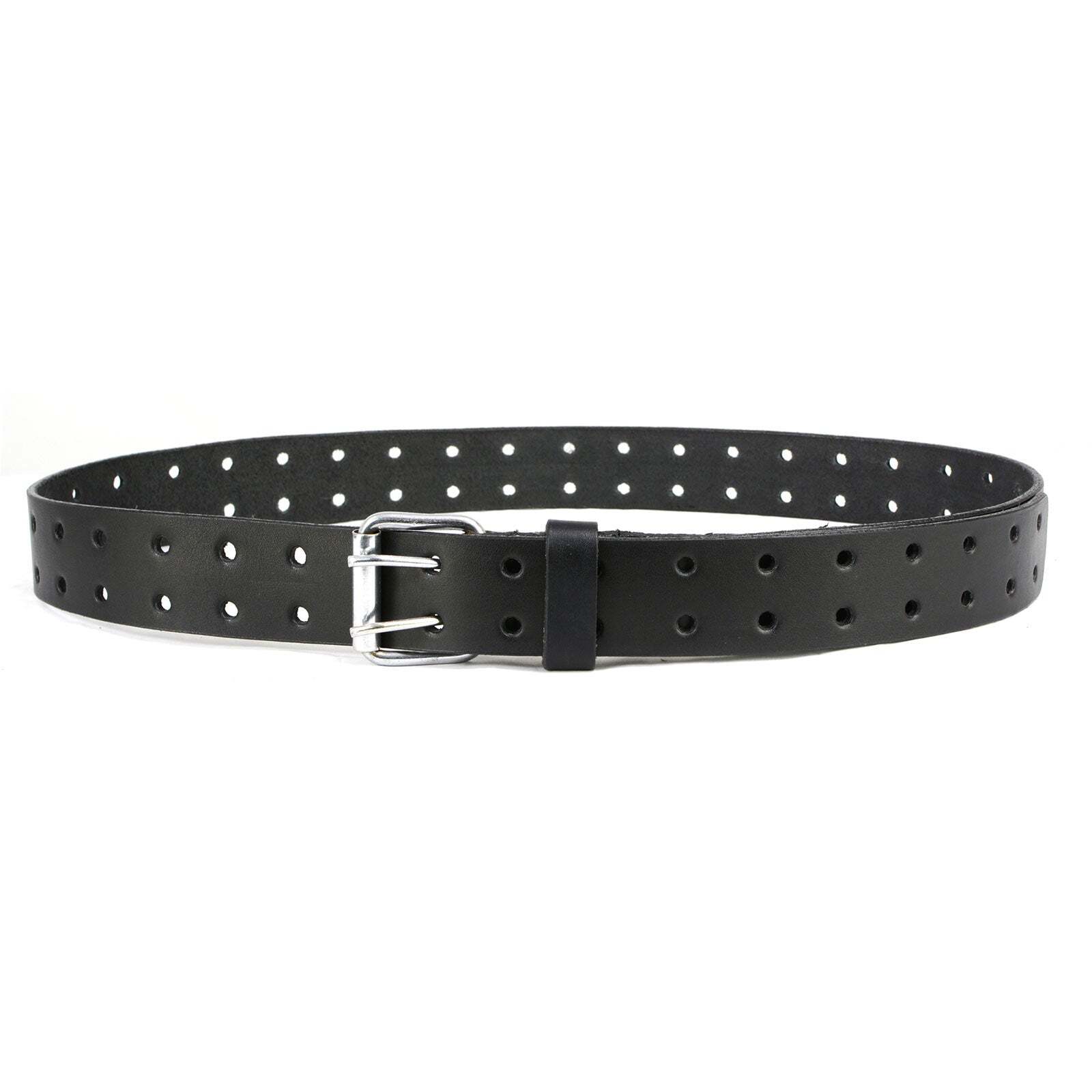 Milwaukee Leather MP7121 Men&rsquo;s Double Prong Genuine Leather Belt w/ Buckle