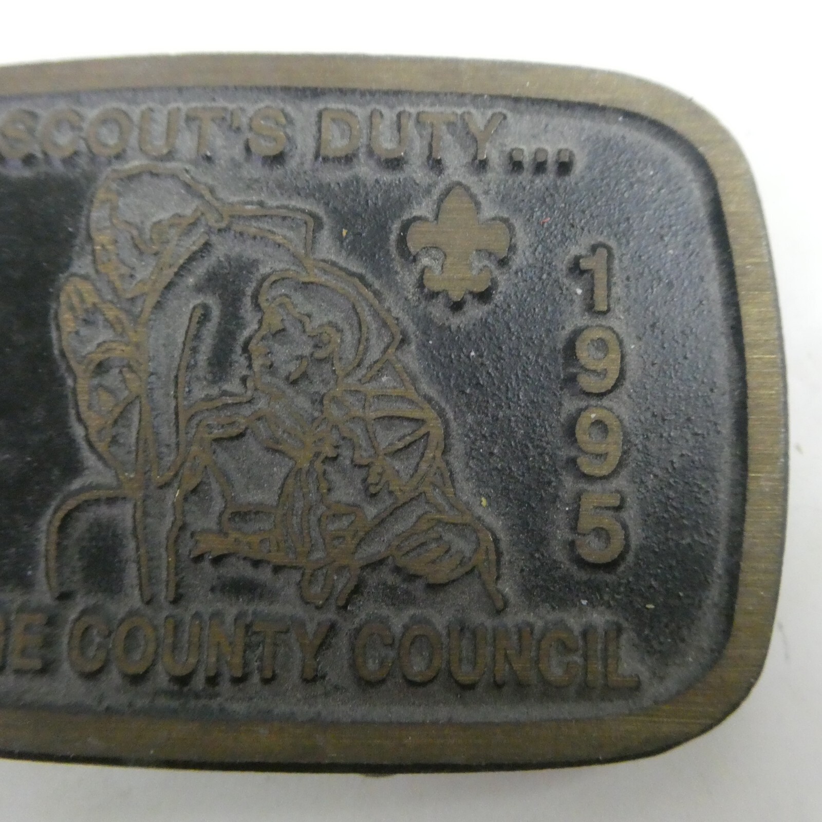 Boy Scouts of America Orange County Council BSA Belt Buckle Dyna 75 Anniversary