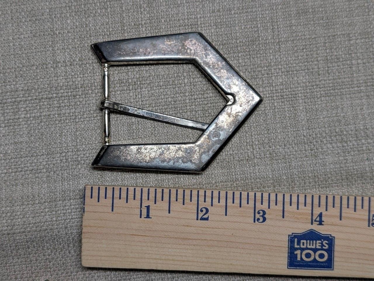 vintage 2PC belt buckle set ARROWHEAD cowboy WESTERN native american indian