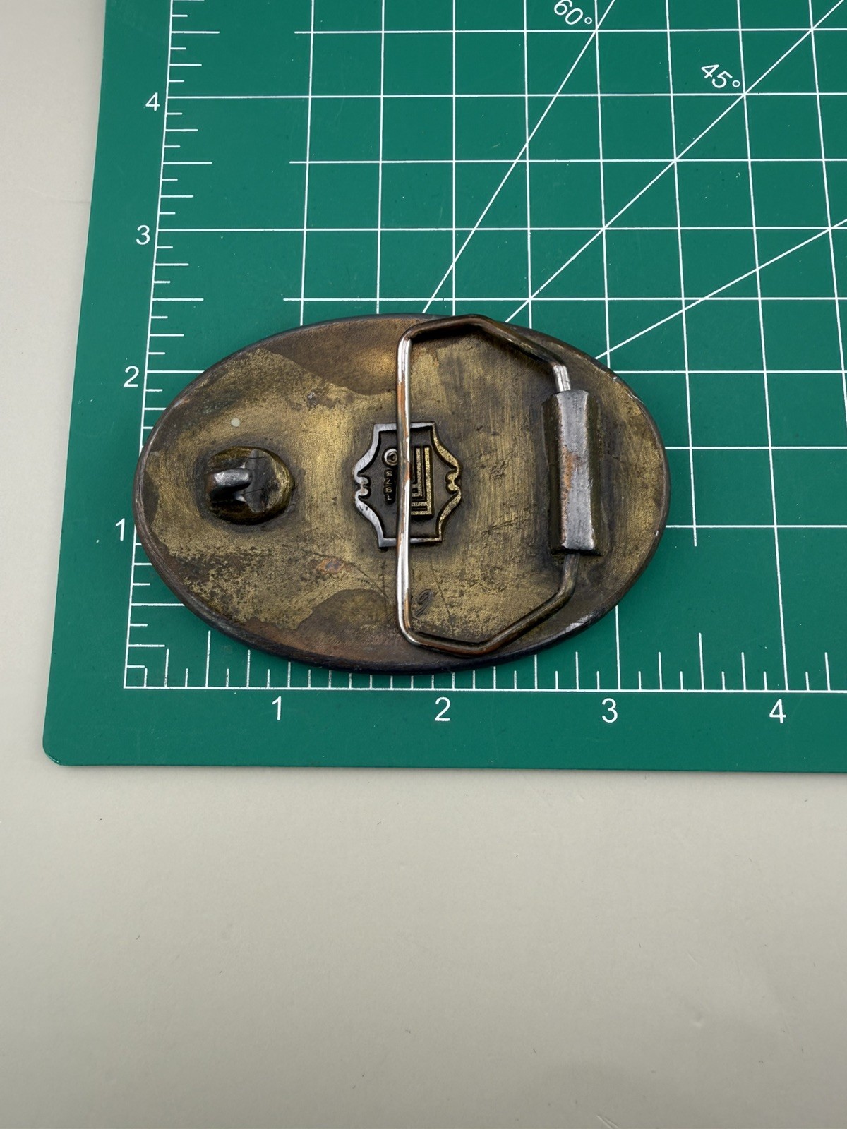 1976 Longmont Colorado Centennial Belt Buckle Rocky Mountains Statehood Era