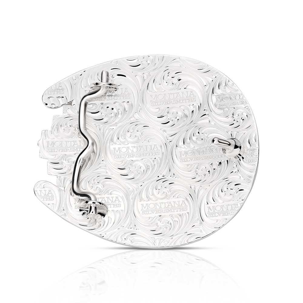 Montana Silversmiths Classic American Made Sunrise Mesa Bull Rider Belt Buckle