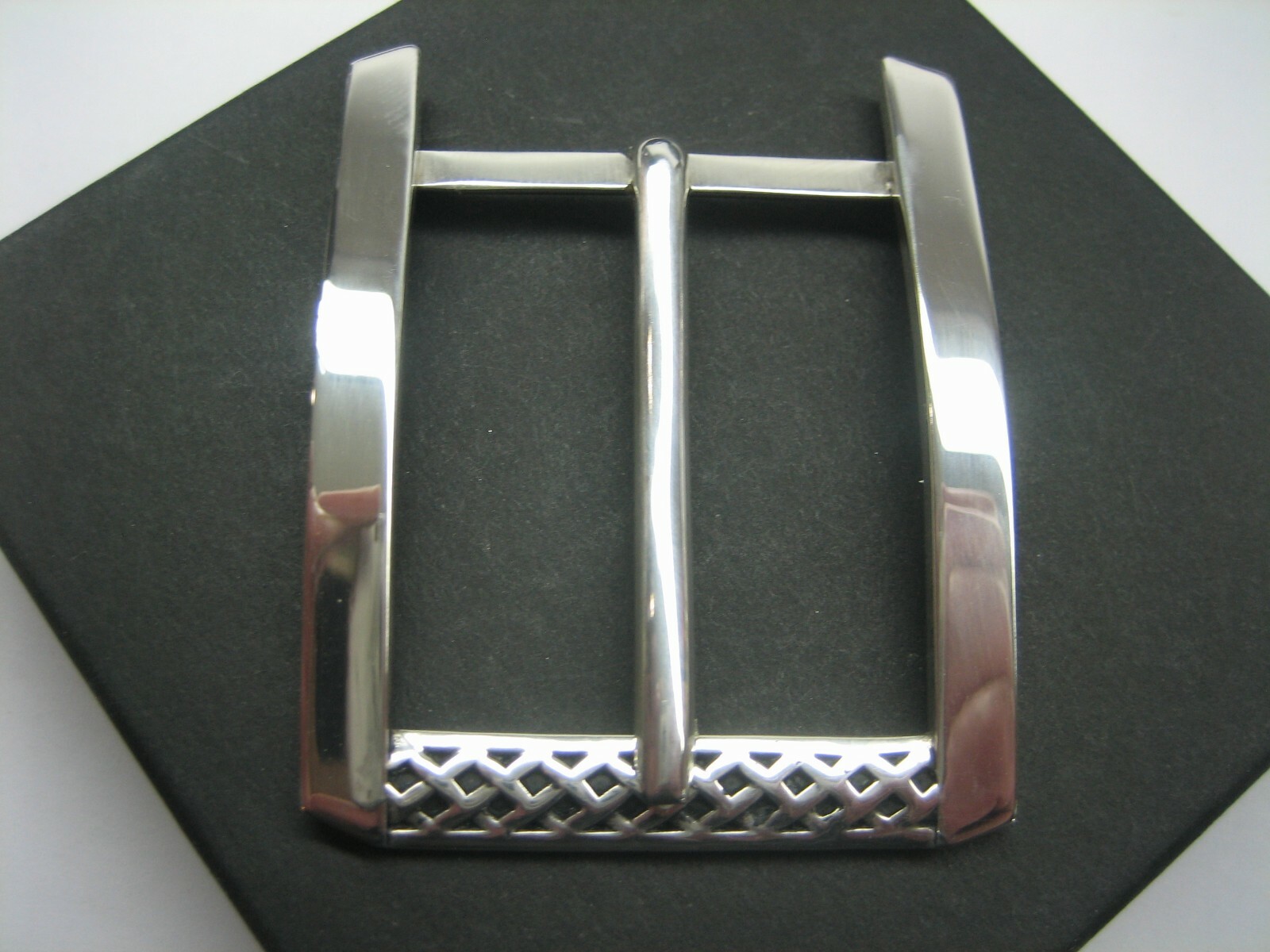 STERLING SILVER 925 BUCKLE WITH GENUINE LIZARD 1.5&Prime; BELT MADE IN U.S.A.