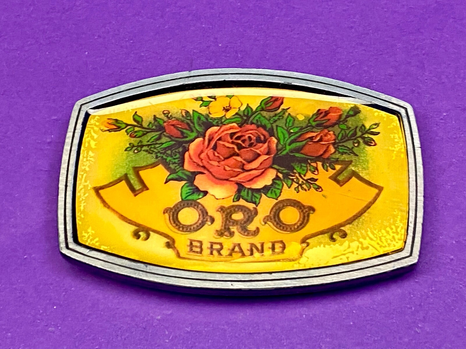 Bouquet Of Roses Oro Brand Fashion Flower Theme Modern Belt Buckle