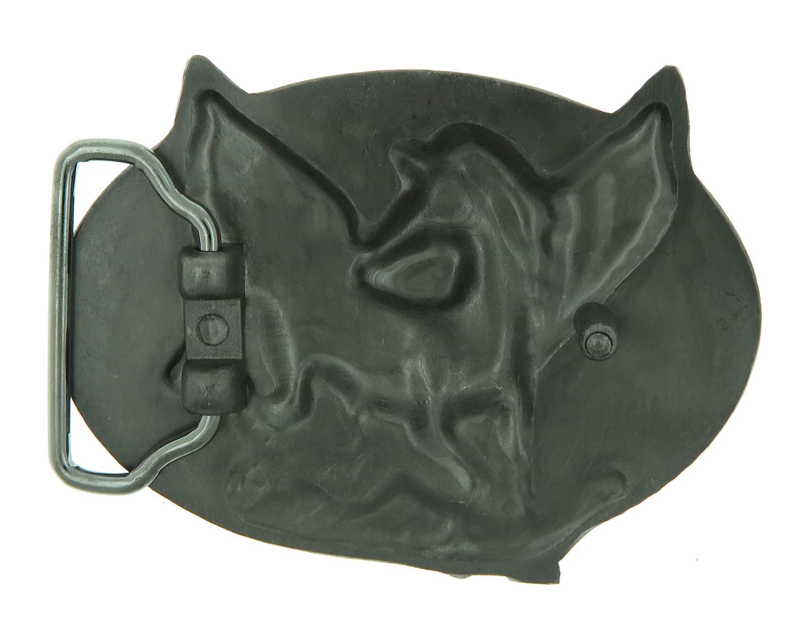 Unicorn Horse Blue Enamel Metal Belt Buckle