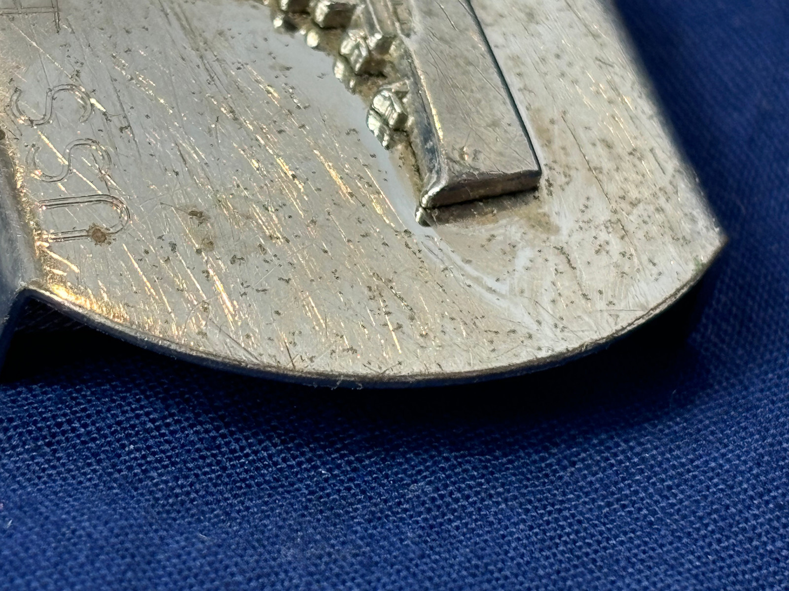 Vtg Naval USS HW Gilmore AS-16 Belt Buckle Fulton-Class Submarine Tender Japan
