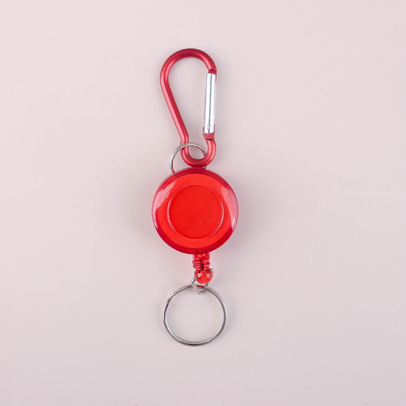 10Pcs Fishing Zinger Retractable Key Chain Carabiner Extender Tether Tackle Tool