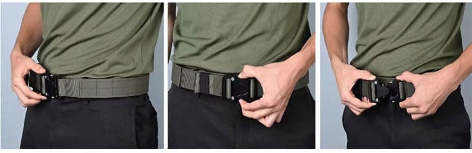 Mongoose Metal Buckle Tactical Black 1-1/2&Prime; MON150-13