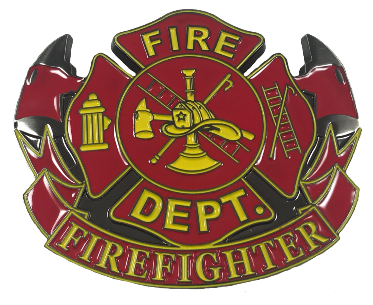 FIRE DEPARTMENT FIREFIGHTER – Cast Belt Buckle