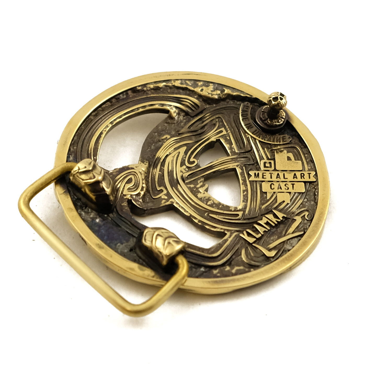 Belt buckle Ouroboros, World Serpent, Scandinavian, Nordic, Celtic