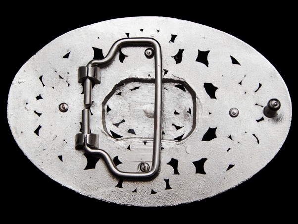 MF03116 GREAT **CRYSTAL COVERED FLORAL DESIGN** ART/FASHION BELT BUCKLE