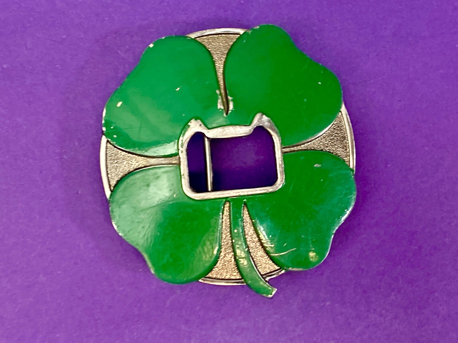 Four Leaf Clover W/ Bottle Opener** Funny Novelty Belt Buckle By Kalan