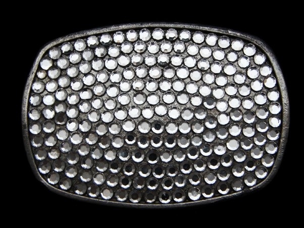 MF11121 VERY COOL **CRYSTAL PAVE INLAYS** FASHION BELT BUCKLE