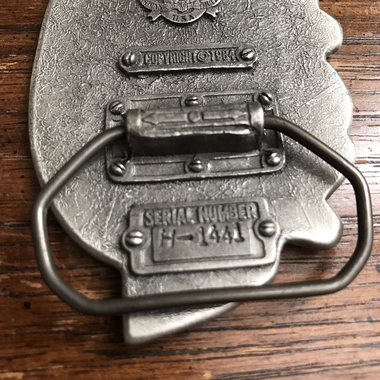 « I&rsquo;d Rather Be Bowling » Belt Buckle – Great American Buckle Co – Vintage 1984